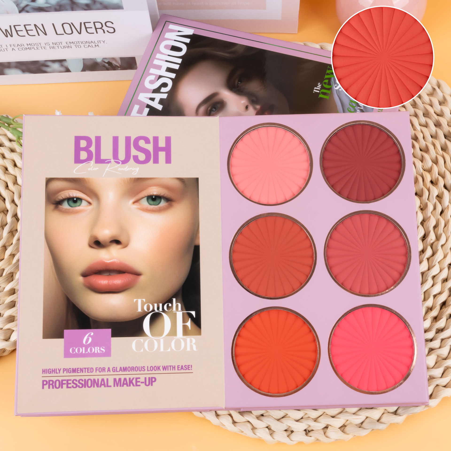 Cross-border bestseller: 67-color makeup palette, five-layer flip book eyeshadow palette, matte pearlescent blush, contour and highlight in one piece details Picture