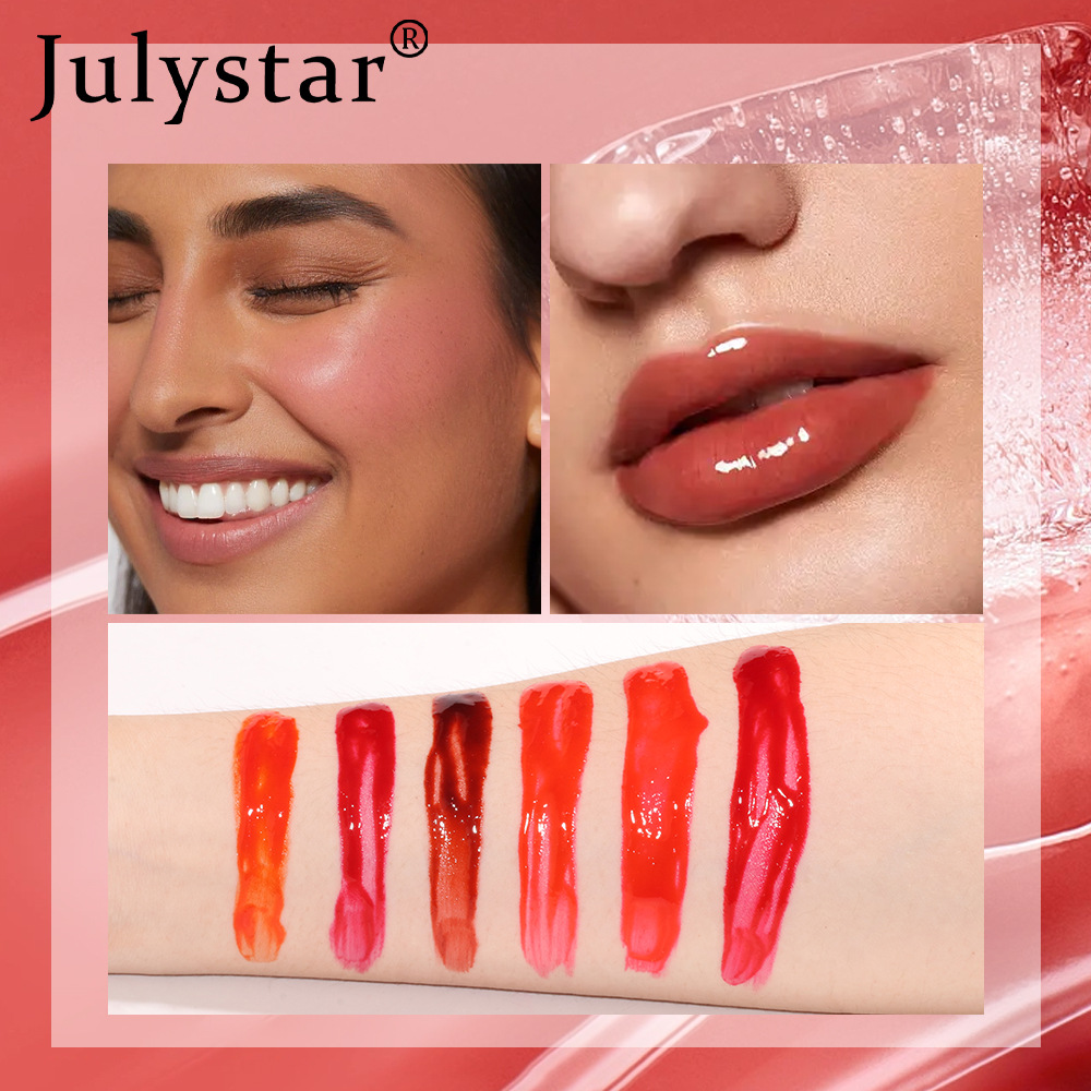 Cross-border makeup, easy-to-apply paint, moisturizing lip dye, long-lasting waterproof lip lipstick, water-free cup lip gloss wholesale Specification drawing