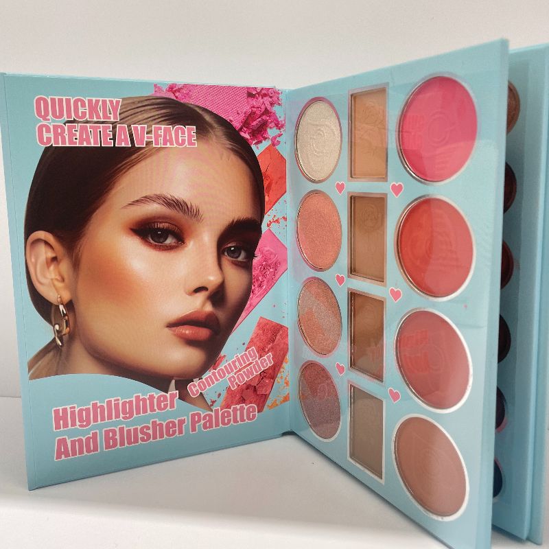 Eyeshadow Cardboard Eyeshadow Book Eyeshadow Book eye shadow Multiple colors Application Scenario