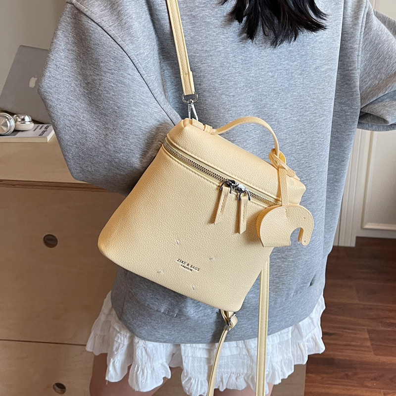 Cute backpack for women 2025 New style, fashionable, simple and fresh, Korean-style high-end feel, trendy, small and convenient small backpack Specification drawing