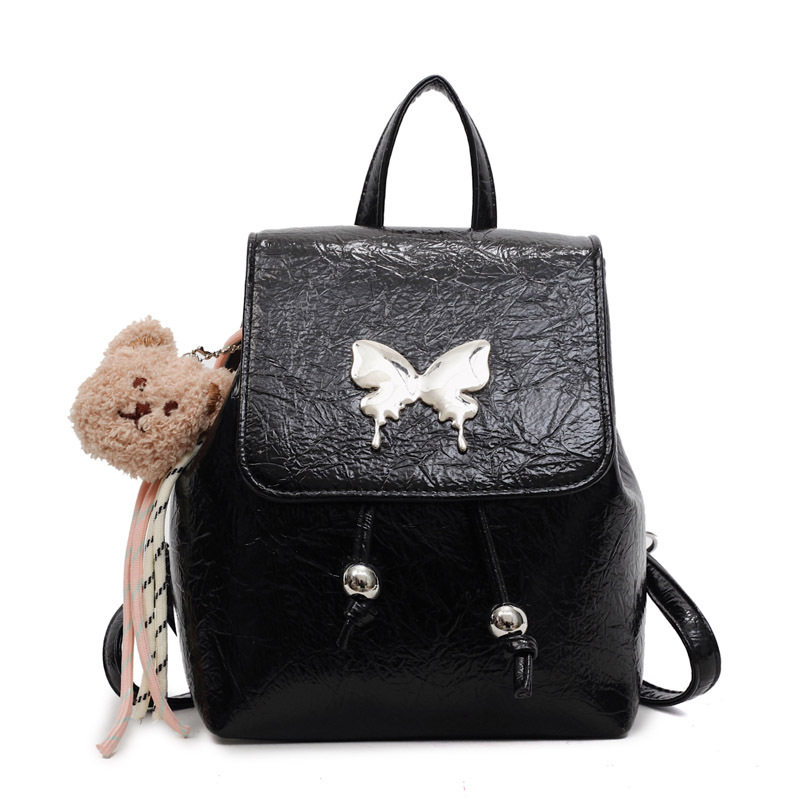 A new summer 2025 casual and simple backpack for women, a large-capacity single-shoulder bag for commuting to work, and a solid color bucket bag Item Picture