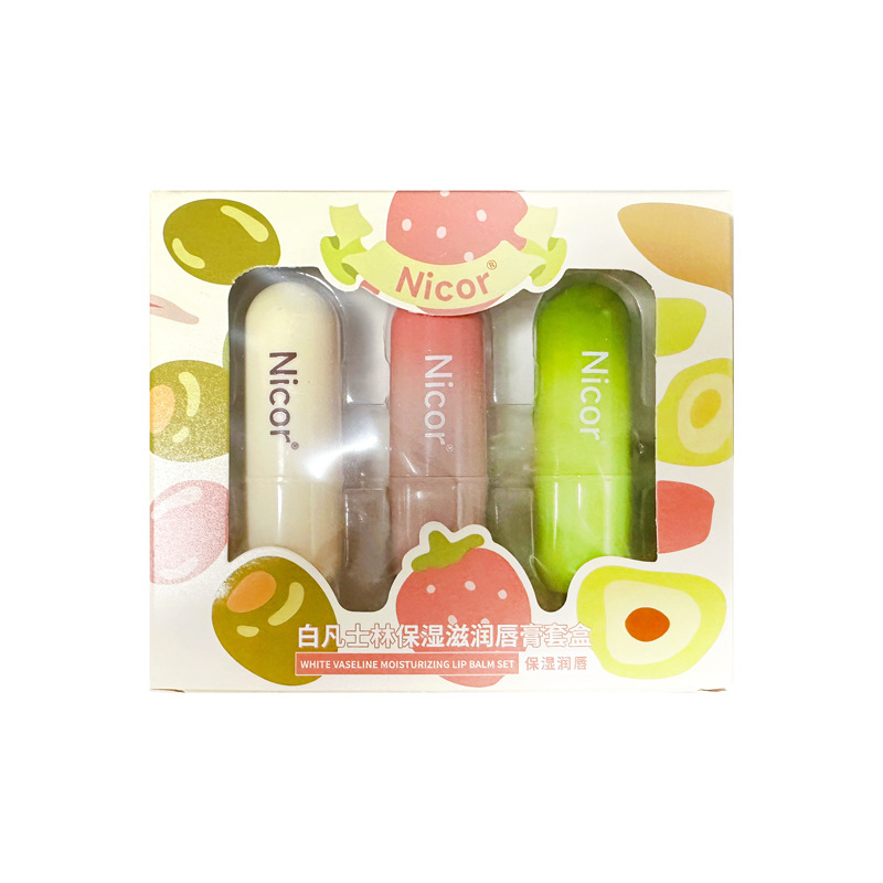 Nicor Moisturizing Fruit Lip Balm Vaseline Lip Balm Anti-Chapping Lip Care Lip Balm Hydrating Moisturizing Wholesale Item Picture