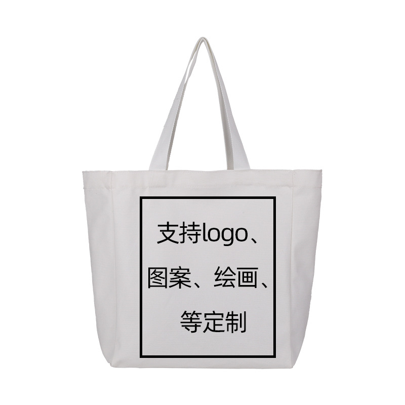 Customized canvas bags with logo printing, hand-painted handbags, cotton bags, eco-friendly bags, and wholesale canvas bags Item Picture