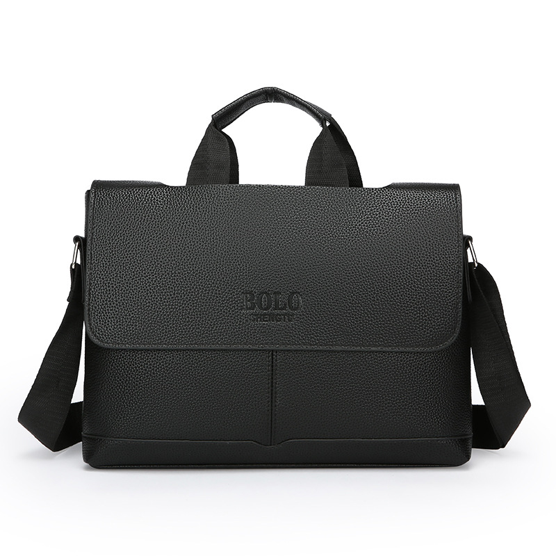 Amazon Business casual single-shoulder bag, men's bag, travel light crossbody bag, PU leather water-resistant men's handbag Item Picture