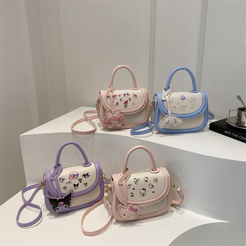 Children's Kuromi Bag 2024 New Cute Cartoon Girl princess handbag, girl accessory, single-shoulder crossbody bag Application Scenario