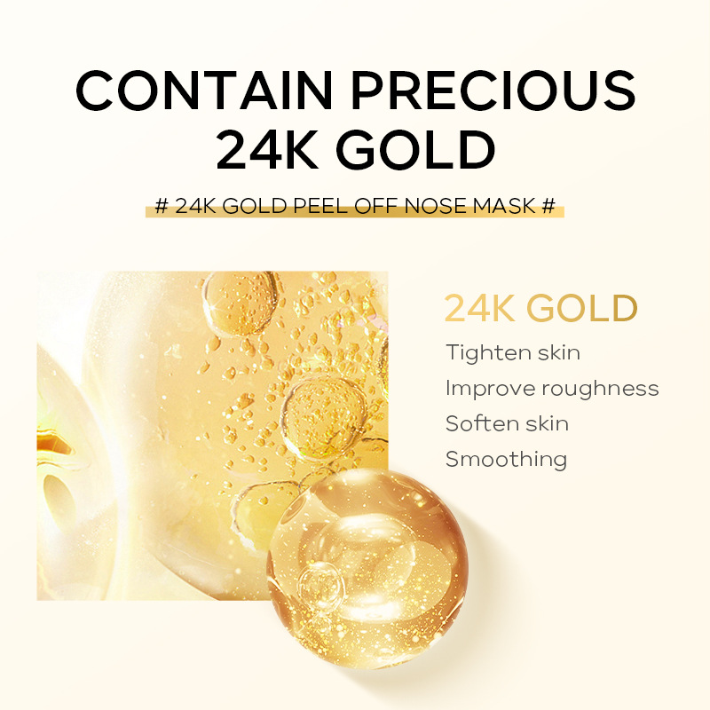 Cross-border version QUIYUM24K gold peel-off Nasal Mask 30g (Color box) Cleaning, hydrating and moisturizing manufacturer in stock details Picture