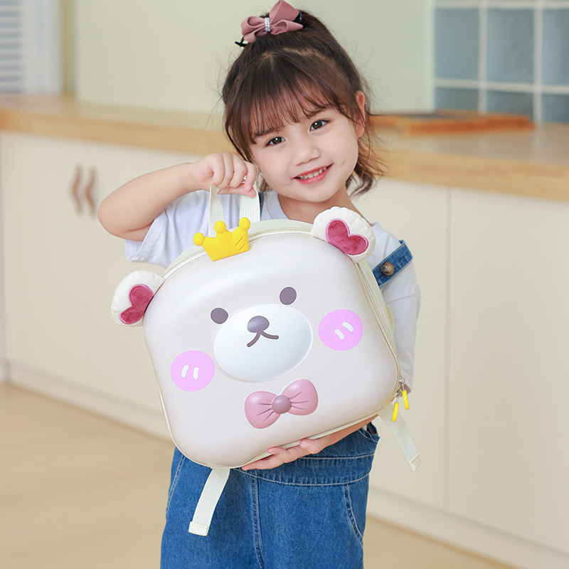 2024 New children's schoolbag, kindergarten fashionable large-capacity backpack, cute cartoon eggshell bag for girls details Picture