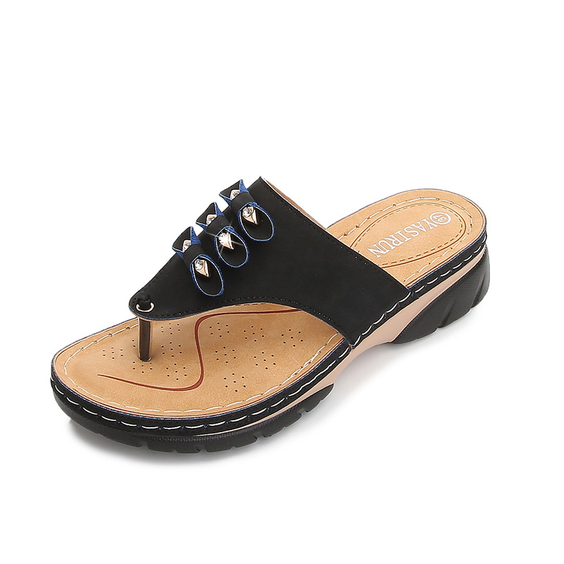 Wholesale of 2021 new style casual high-heeled sandals for women with round heads, cross-border large-sized women's sandals full figure