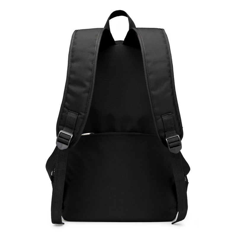 Cross-border solid-color men's casual backpack, Korean version, large-capacity USB charging travel backpack, school bag for middle and high school students Specification drawing