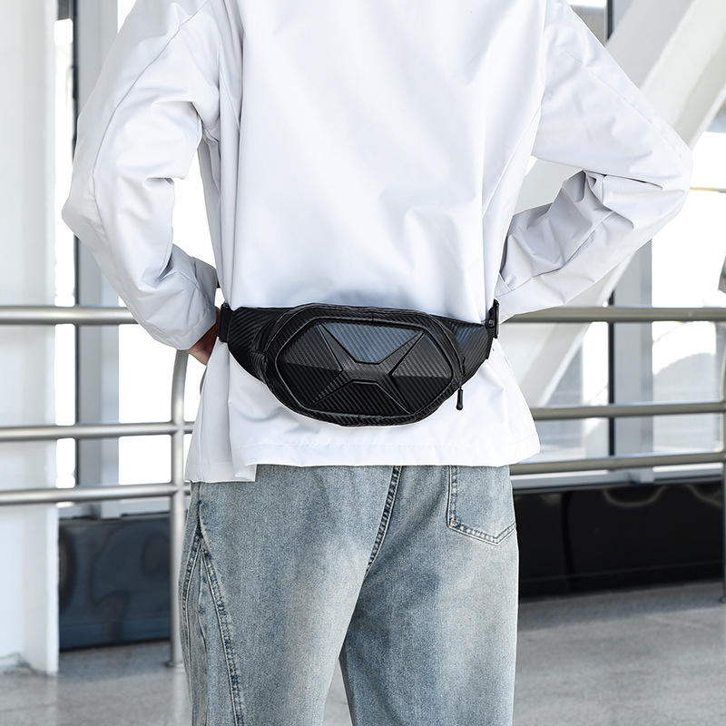 The 2024 new hard-shell sporty trendy chest bag, crossbody bag, men's sports bag, casual waist bag and men's backpack are in stock details Picture