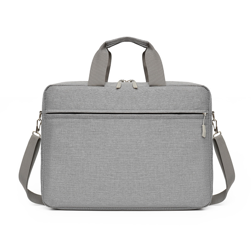 Wholesale briefcase, new business computer single-shoulder bag, large-capacity meeting document bag, logo-free training material bag Item Picture
