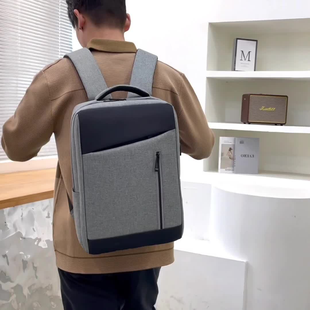 2024 New cross-border multi-functional USB charging business travel men's laptop backpack for foreign trade full figure