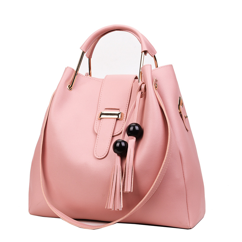 "Bag Women Cross-border 2024 New Style European and American hand-held women's bags, fashionable single-shoulder bucket women's bags, mother's bags, mommy's bags. details Picture