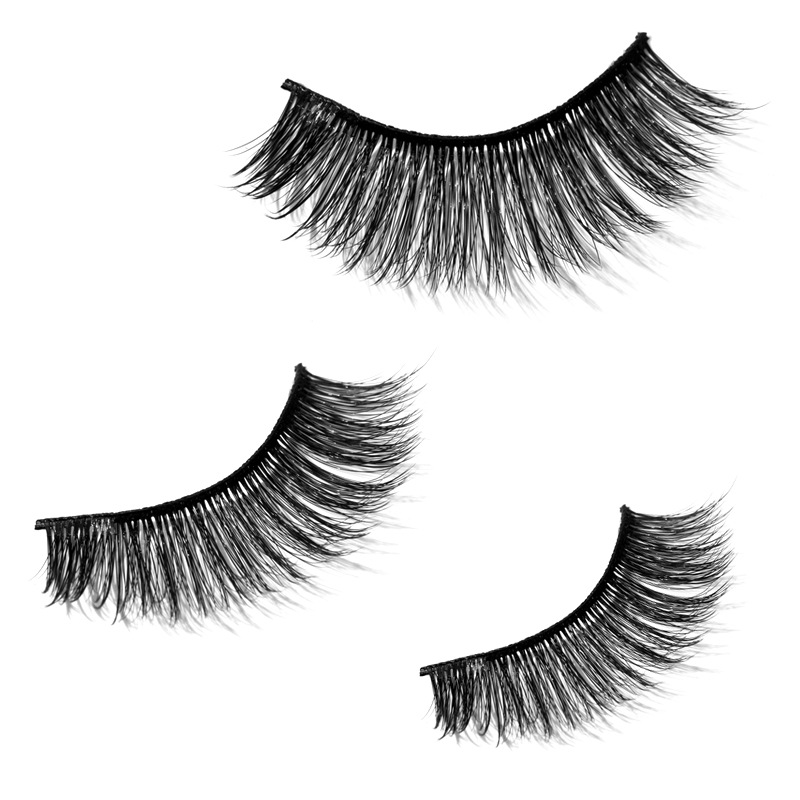 OEM customized handaiyan 3D thick and natural mink fur with curly, soft and long false eyelashes wholesale Item Picture