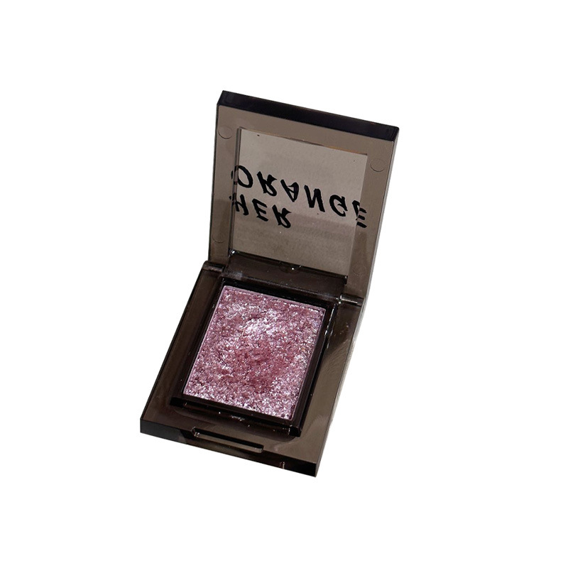 HERORANGE~ Smoky sweet and cool single-color eyeshadow palette with pearlescent and matte fine glitter, natural and brightening, affordable makeup Item Picture