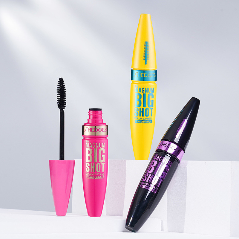 Cross-border Amazon temu Thick, lengthening, waterproof, sweat-proof, non-smudging, long-lasting makeup retention, smooth styling black mascara details Picture