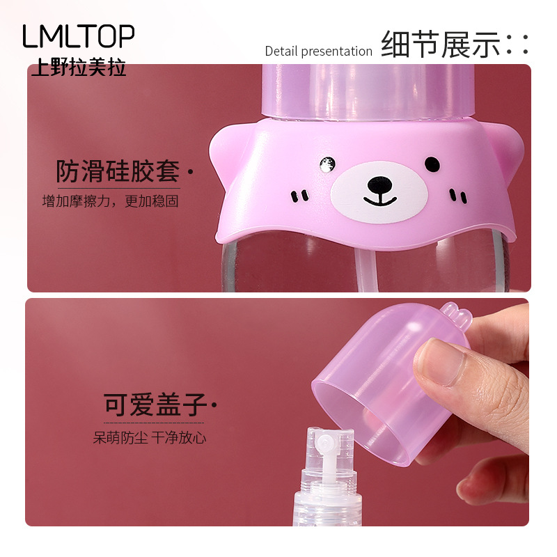 Ueno La Mira 70ml cartoon spray bottle cosmetic sub-bottle Travel Portable Empty Bottle single pack SY721 details Picture