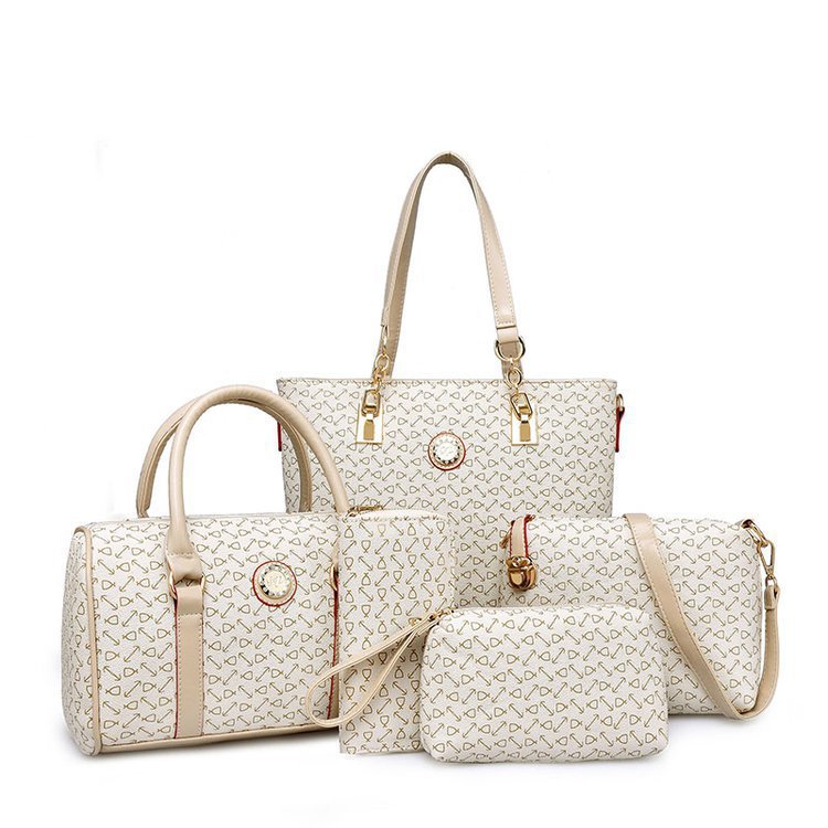 Five-piece set of arrow-shaped fishbone pattern mother-and-child bag for women, trendy crossbody single-shoulder handbag, cross-border one-piece delivery worldwide full figure