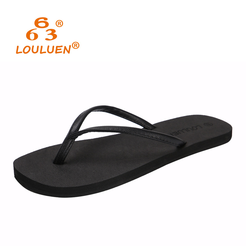 Couple flip-flops, summer student beach flip-flops, outdoor Korean-style trendy men's cooling slippers wholesale details Picture