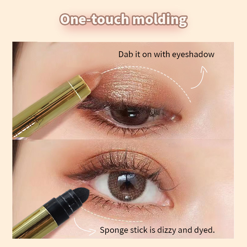 JOLLY JOJO Multi-color Eyeshadow Highlights Brightening double-head Eyeshadow pen Cross-border makeup one-piece consignment details Picture