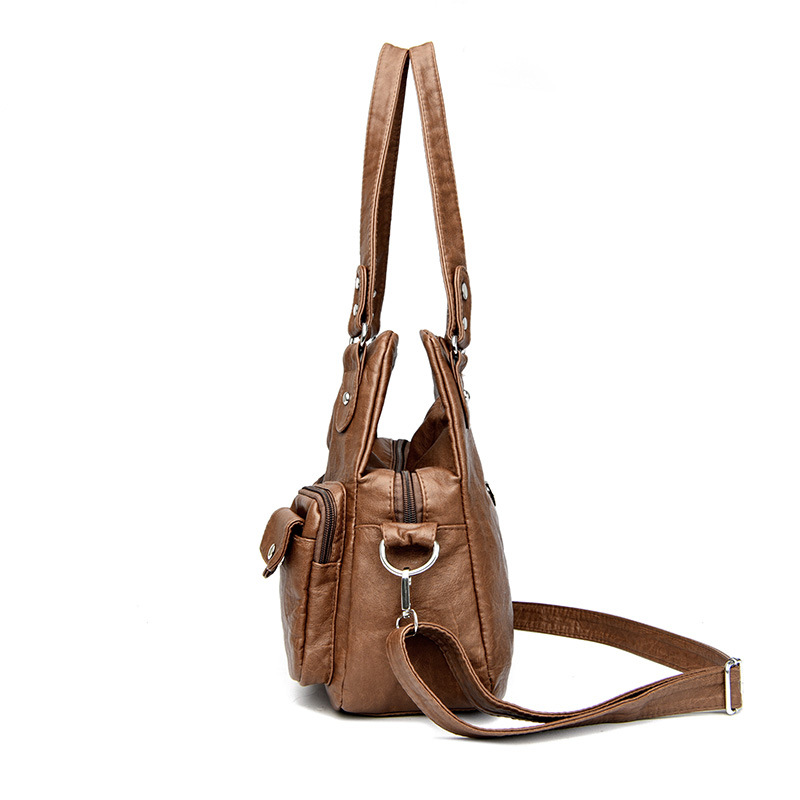 Cross-border single-shoulder bags for women, new autumn and winter retro European and American large-capacity bags, mom bags, single-shoulder bags, crossbody bags Specification drawing