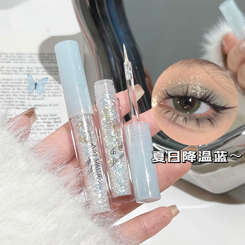 Art Value Shining Like Stars Liquid Eyeshadow Set: Five-color dotting and layering, versatile natural powder sparkling Eyeshadow details Picture