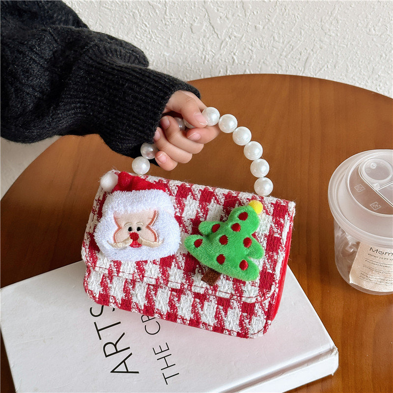 New red New Year children's bag, stylish princess accessory handbag, girls' single-shoulder coin purse, baby crossbody bag Specification drawing