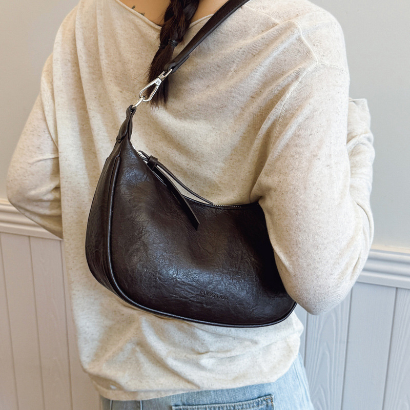 Niche design, versatile and stylish dumpling bag 2025 New style women's single-shoulder bag, casual and lightweight, internet-famous crossbody bag Specification drawing