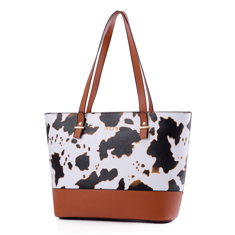 Cross-border new 2024 Women's bag, fashionable large-capacity hand-held buns, mother bag, four-piece set, single-shoulder crossbody bag wholesale bag Specification drawing