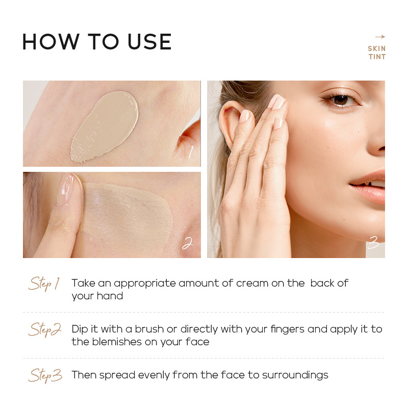 temu version manufacturer LAIKOU Laikou Skin Colorant 30g (tube) Cream Contouring 9-color Primer Makeup Application Scenario