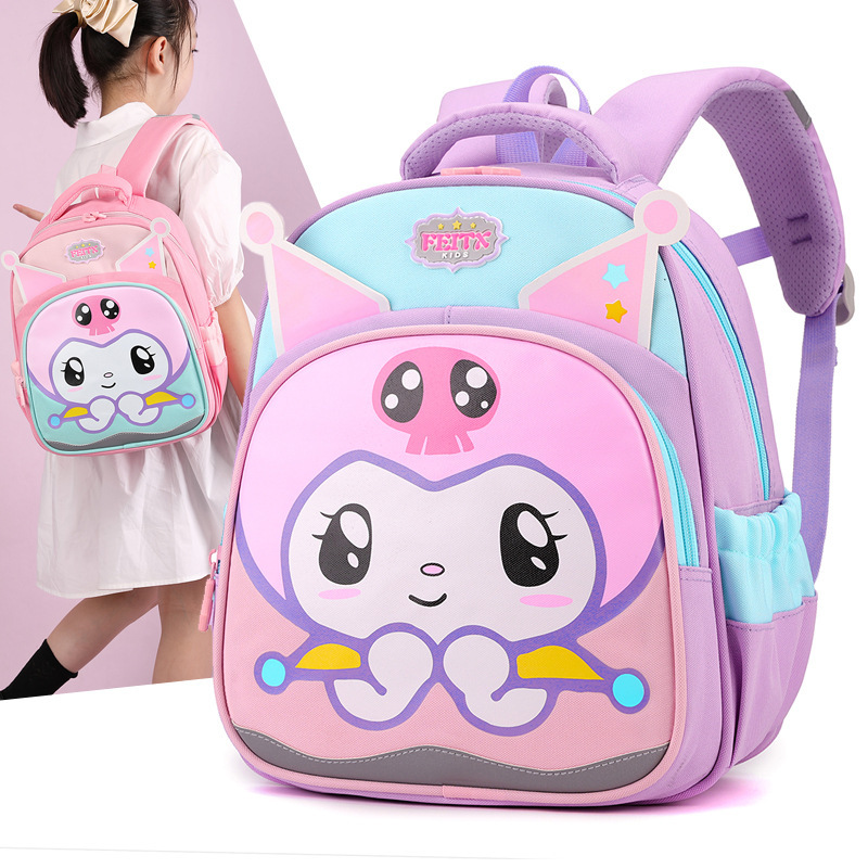 New trendy patterned kindergarten small and middle class children's schoolbag for boys and girls aged 4-6, casual and lightweight backpack Specification drawing