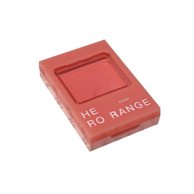 HERORANGE~ Flowery and Serene single-color Blush, fine and natural powder texture, low-saturation matte blush cream for women Item Picture