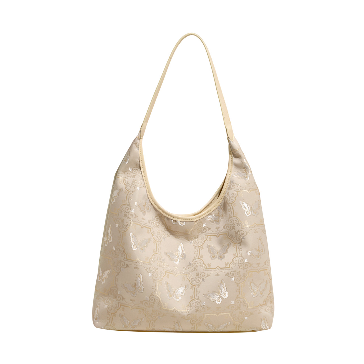 New Chinese-style tote bag for women, 2025 New summer fashion embroidered fabric bag, single-shoulder bag, casual commuting underarm bag Item Picture