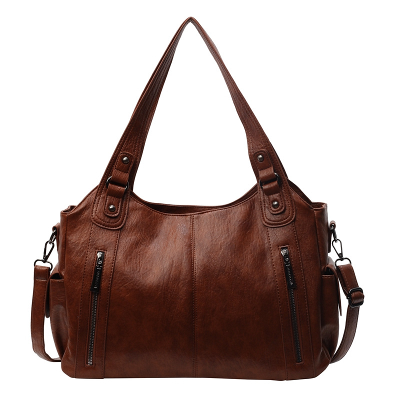 Autumn and winter fashion bestselling tote bag, high-end, large-capacity Maillard single-shoulder, hand-carry, underarm crossbody bag, commuter bag Item Picture