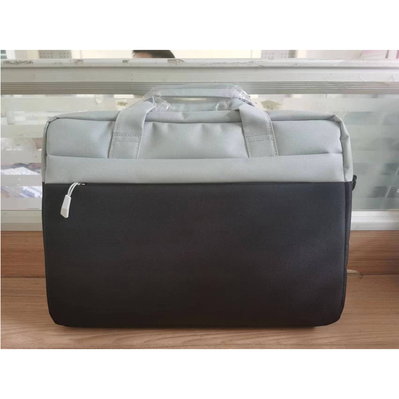 Simple laptop bag, shockproof airbag, laptop shoulder bag, large-capacity business crossbody bag, briefcase details Picture