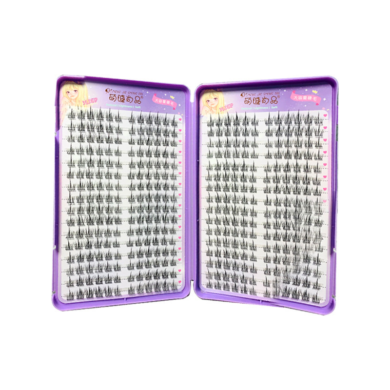 Large-capacity 32-row sunflower eyelash book, false eyelashes, natural single cluster segments, lazy beginner comic Barbie eyelashes Item Picture