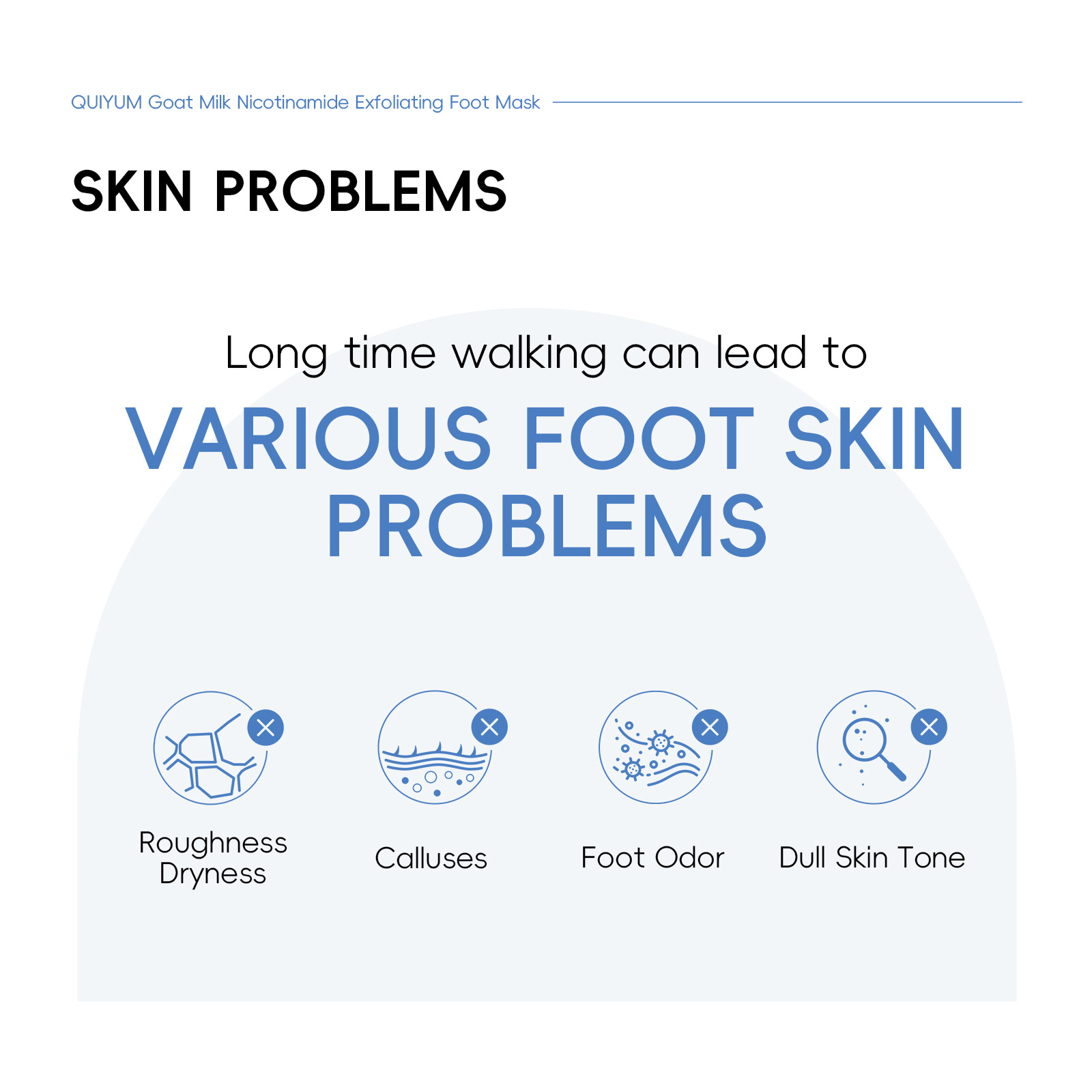Cross-border QUIYUM Keratin Goat Milk Foot Mask 35g Moisturizing foot Mask Foot care manufacturer in stock wholesale details Picture