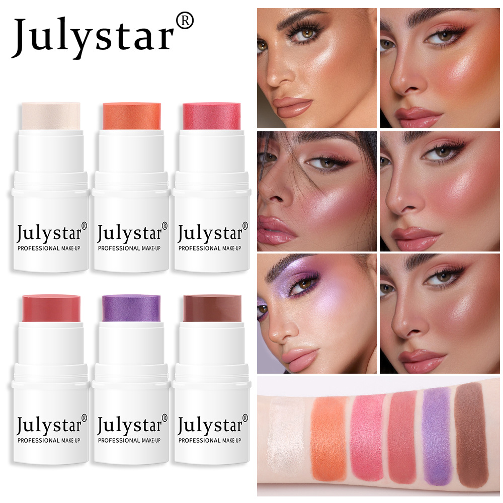 Julystar Lazy Person's Highlighter Contouring Blush Blush Blush Cream Blush Stick Monochrome Matte Blush full figure