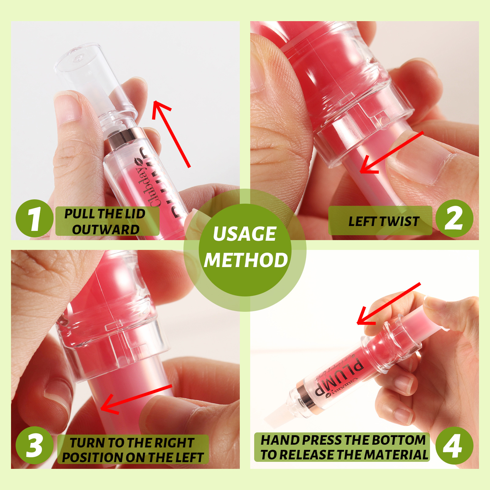 Clubday Amazon's best-selling moisturizing and hydrating mirror lip oil, lustrous and plump lip, needle tube lip augmentation, and lip gloss makeup Specification drawing