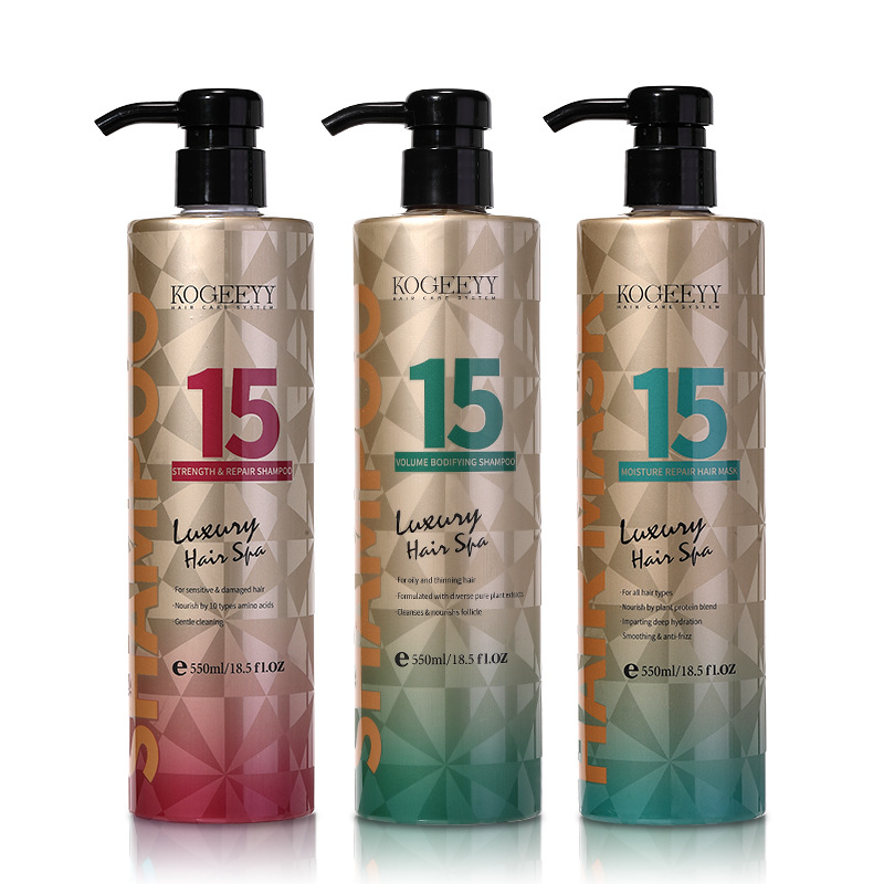 KOGEEYY Cross-border Exclusive Shampoo and Conditioner 550ml Volumizing Nourishing Shampoo and Conditioner Hair shampo Item Picture