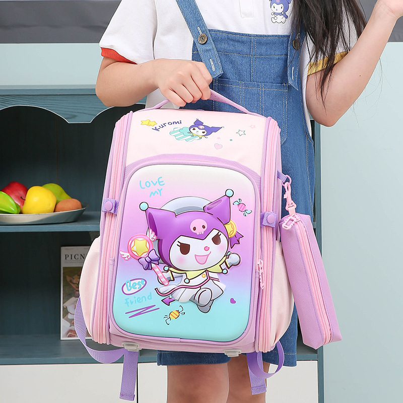 Hard-shell schoolbag for primary school students, protecting the spine and reducing the burden. Cartoon and cute backpack for boys and girls in grades 1-3 details Picture