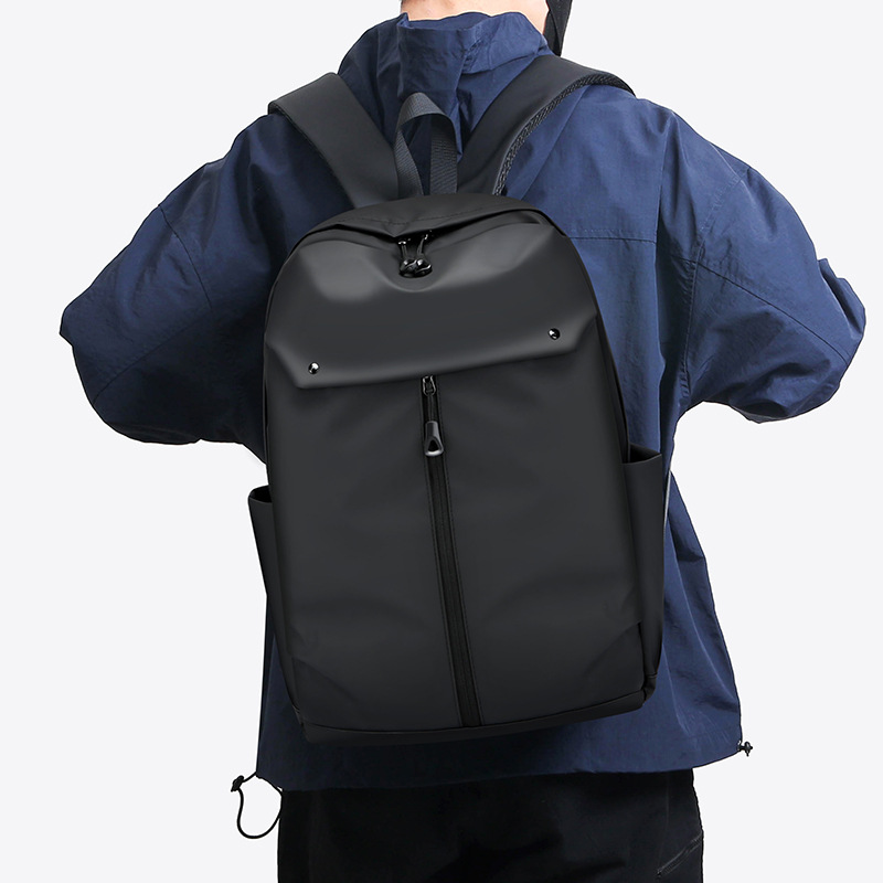 Men's outdoor large-capacity business travel bag, computer backpack, fashionable and casual student schoolbag backpack details Picture