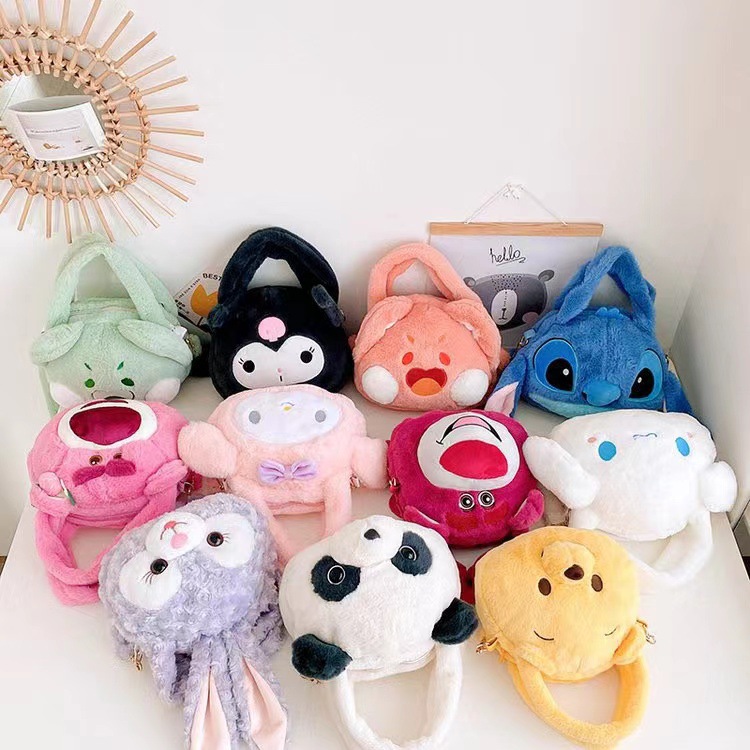 Cute plush little bag for girls, 2021 new style cartoon doll bag, versatile little girl single-shoulder crossbody bag, children's gift Application Scenario