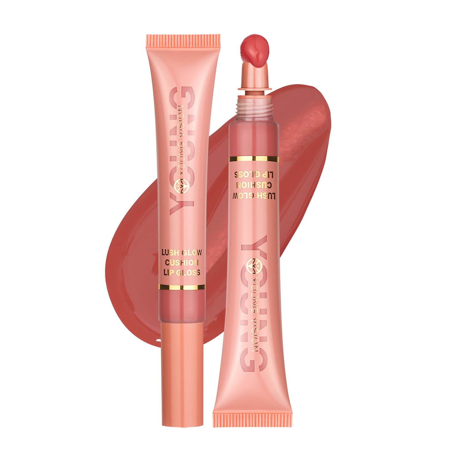 YOUNG VISION Liquid Water Glossy Lip Gloss Plush Brush head Squeeze Lip gloss Lip gloss Application Scenario