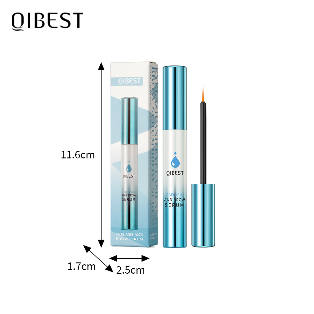 QIBEST Cross-border Best-selling Natural Slimming, Thickening, Curling eyelash and Eyebrow Care Liquid Makeup Item Picture