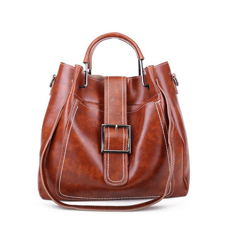 New cross-border three-piece women's bag set, European and American hand-held bill of lading, shoulder crossbody bucket bag, foreign trade trend, one piece global consignment Application Scenario