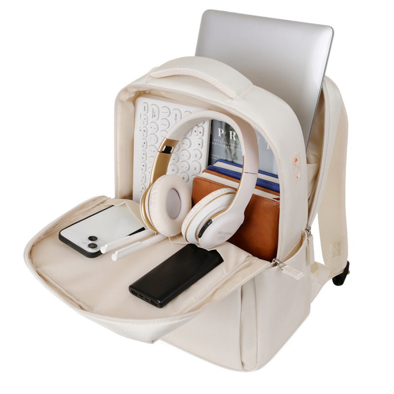 2024 New computer backpacks for women: 14-inch laptop bag, 16-inch campus college student schoolbag, and men's commuting backpack Specification drawing