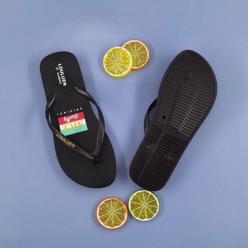 Summer flip-flops for women, anti-slip flat beach slippers for women, casual cool slippers slippers details Picture