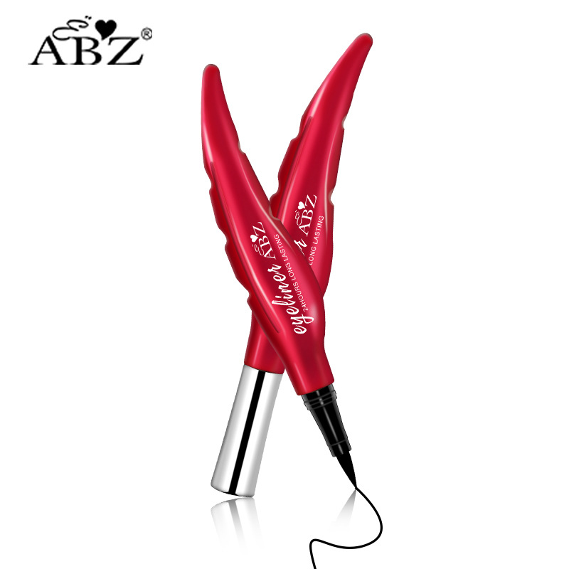 Cross-border all-English version red feather eyeliner liquid pen, waterproof, sweat-proof and non-smudging factory makeup, Amazon export Application Scenario