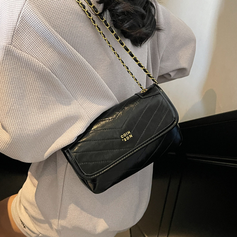 Fashionable small square bag trend 2025 Summer new stylish single-shoulder bag, casual ladies' quality commuter crossbody bag Specification drawing